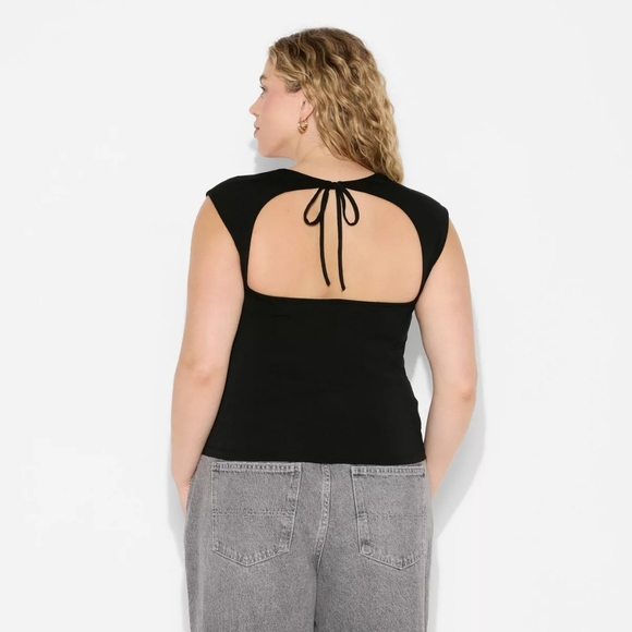 Wild Fable Black Tie-Back Camisole Plus Size 1X - Picture 3 of 9